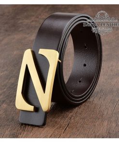 Dây nịt thắt lưng nam - Da bò thật 2 lớp